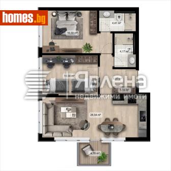 Тристаен, 123m² - Апартамент за продажба - 119101472