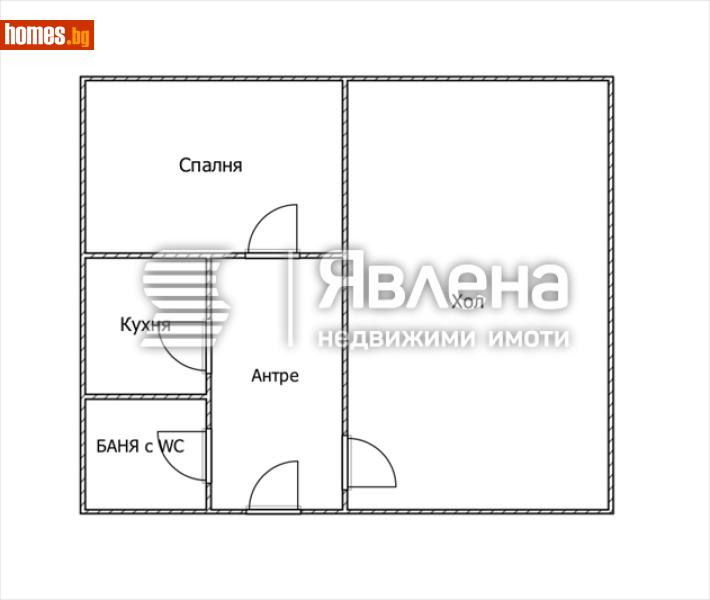 Двустаен, 43m² - Жк. Дружба, София - Апартамент за продажба - ЯВЛЕНА - 119102000