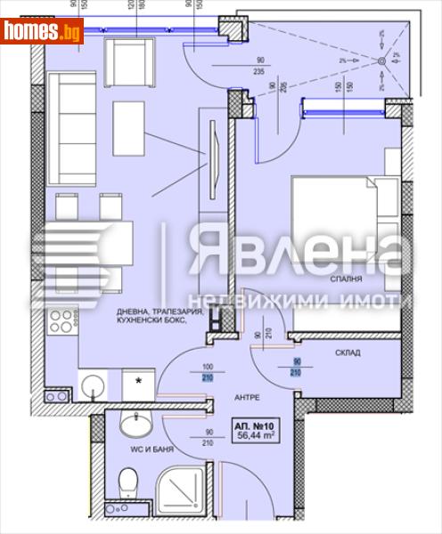 Двустаен, 63m² - Гр.Поморие, Бургас - Апартамент за продажба - ЯВЛЕНА - 119102023