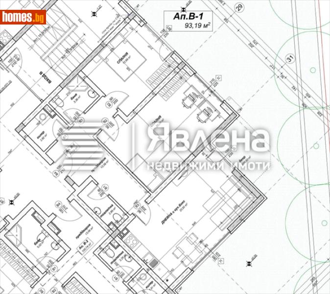 Тристаен, 134m² - Жк. Славия, София - Апартамент за продажба - ЯВЛЕНА - 119102291