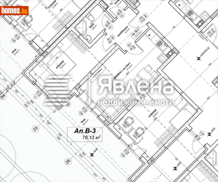 Тристаен, 104m² - Жк. Славия, София - Апартамент за продажба - ЯВЛЕНА - 119102292