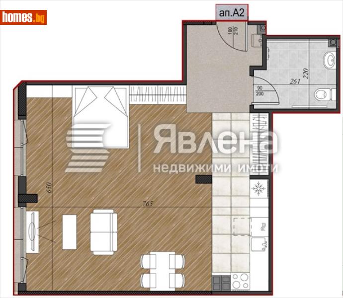 Двустаен, 78m² - Кв. Кръстова Вада, София - Апартамент за продажба - ЯВЛЕНА - 119102367