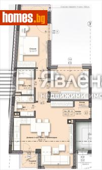Тристаен, 107m² - Апартамент за продажба - 119102425