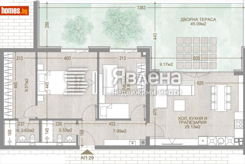 Тристаен, 172m² - Кв. Манастирски Ливади, София - Апартамент за продажба - ЯВЛЕНА - 119102564