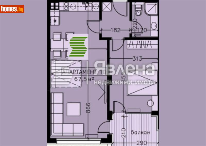Двустаен, 81m² - Кв. Манастирски Ливади, София - Апартамент за продажба - ЯВЛЕНА - 119102568
