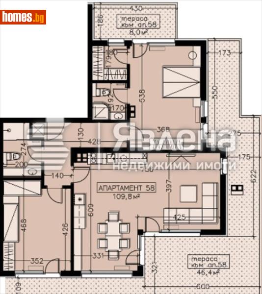 Тристаен, 194m² - Кв. Манастирски Ливади, София - Апартамент за продажба - ЯВЛЕНА - 119102569