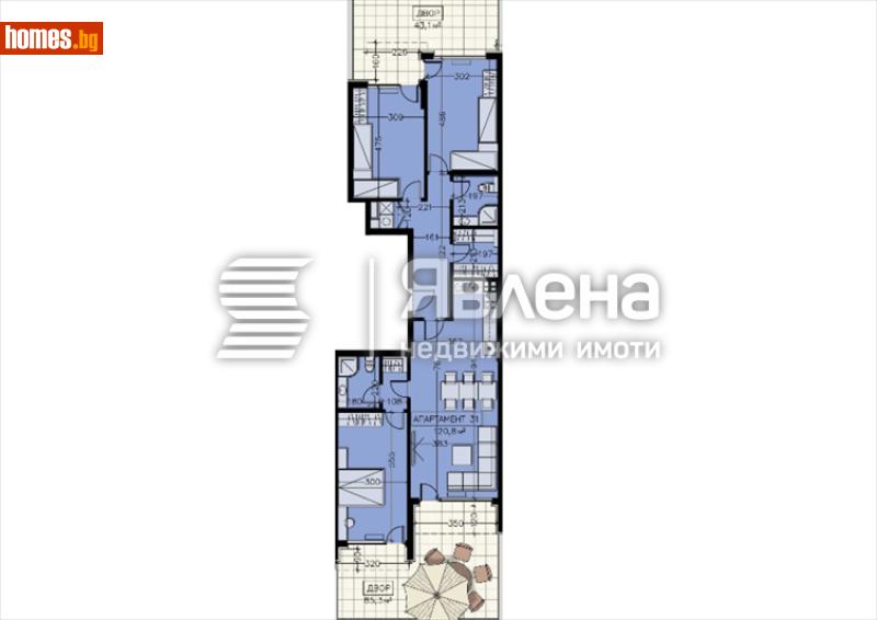 Четиристаен, 264m² - Кв. Манастирски Ливади, София - Апартамент за продажба - ЯВЛЕНА - 119102570