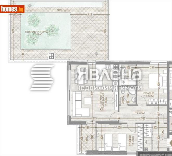 Тристаен, 213m² - Кв. Манастирски Ливади, София - Апартамент за продажба - ЯВЛЕНА - 119102633