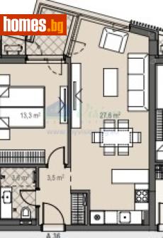 Тристаен, 110m² - Апартамент за продажба - 119105300