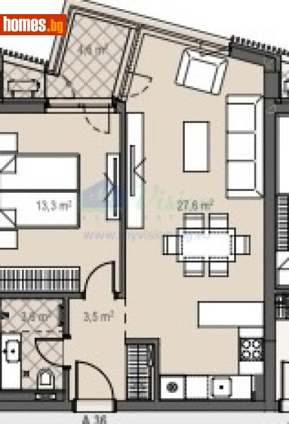 Тристаен, 110m² - Кв. Манастирски Ливади, София - Апартамент за продажба - Myvision Real Estate - 119105300