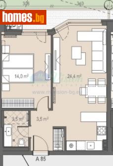 Двустаен, 60m² - Апартамент за продажба - 119105301