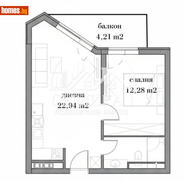 Двустаен, 64m² - Жк. Банишора, София - Апартамент за продажба - СЕРДИКА 1 НЕДВИЖИМИ ИМОТИ ЕООД - 119113287