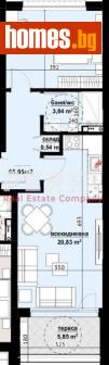 Двустаен, 65m² - Апартамент за продажба - 119113649
