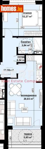 Двустаен, 65m² - Жк. Изгрев, Бургас - Апартамент за продажба - Perfe Estates - 119113649