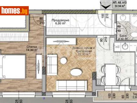 Двустаен, 75m² - Апартамент за продажба - 119126076