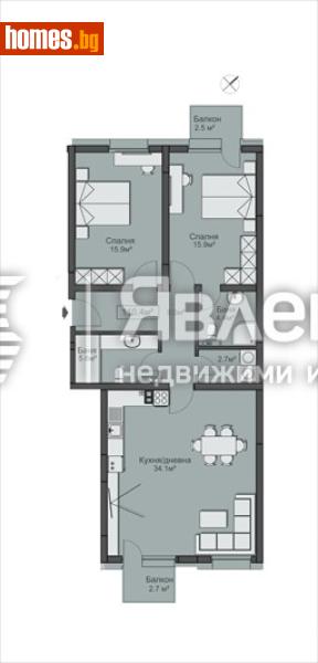 Тристаен, 144m² - Жк. Красно Село, София - Апартамент за продажба - ЯВЛЕНА - 119126204
