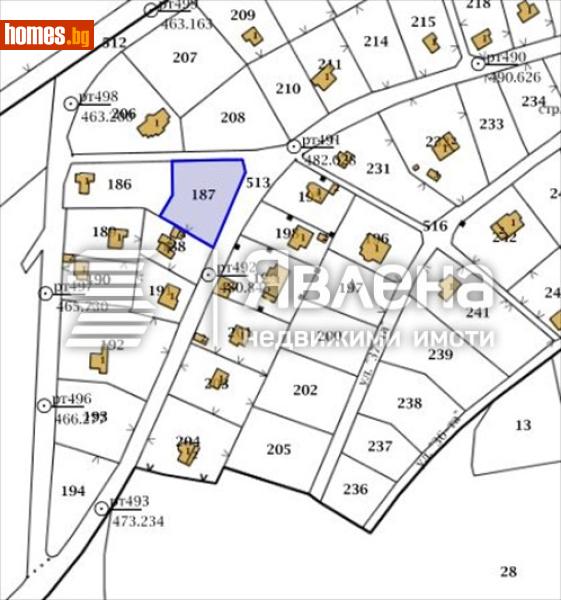 Парцел, 971m² - Гр.Ботевград, Софийска - Парцел за продажба - ЯВЛЕНА - 119126545