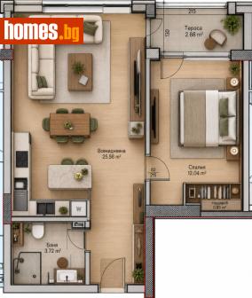 Двустаен, 65m² - Апартамент за продажба - 119128668
