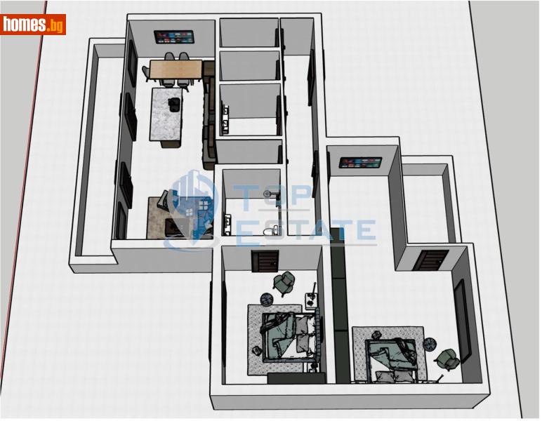 Тристаен, 156m² - Жк. Бузлуджа, Велико Търново - Апартамент за продажба - Top Estate - 119141685
