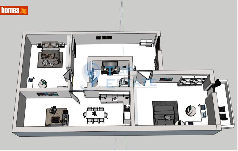 Тристаен, 115m² - Жк. Бузлуджа, Велико Търново - Апартамент за продажба - Top Estate - 119141713