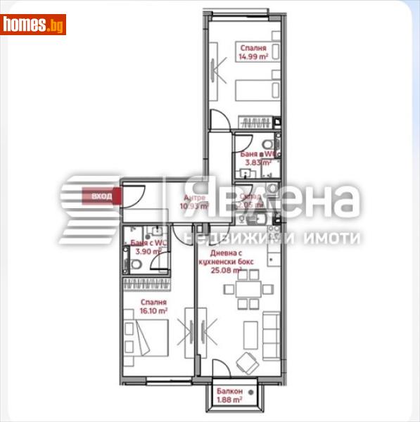 Тристаен, 110m² - снимка 3
