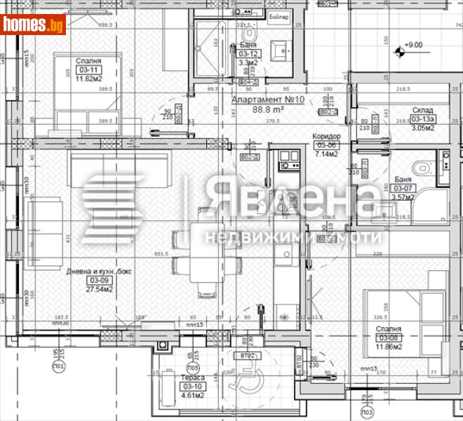 Тристаен, 118m² - Жк. Левски, София - Апартамент за продажба - ЯВЛЕНА - 119149085