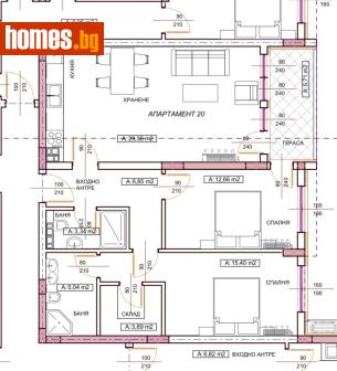 Тристаен, 100m² - Апартамент за продажба - 119151701