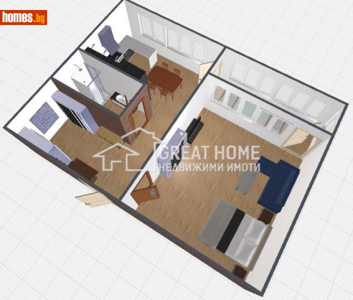 Двустаен, 47m² - Жк. Запад, Търговище - Апартамент за продажба - ГРЕАЙТ ХОУМ ЕООД - 119155850