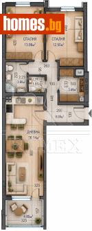 Тристаен, 110m² - Апартамент за продажба - 119183680