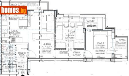 Тристаен, 96m² - Апартамент за продажба - 119185828
