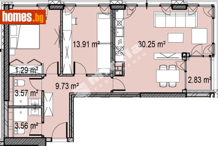 Тристаен, 117m² - Апартамент за продажба - 119186515