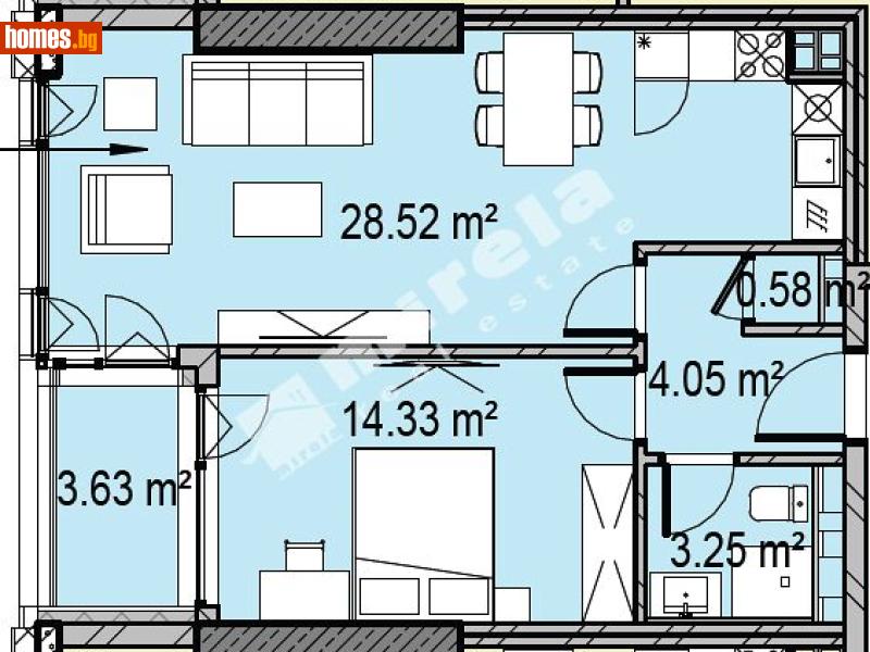 Тристаен, 137m² - Жк. Дружба 2, София - Апартамент за продажба - МИРЕЛА - 119186538