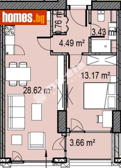Двустаен, 80m² - Апартамент за продажба - 119186550