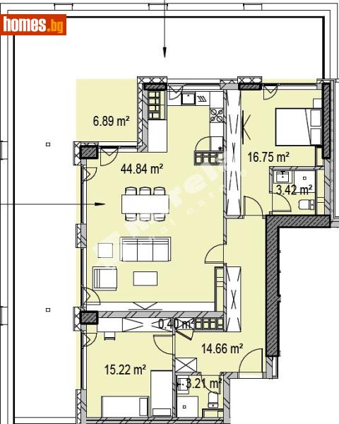 Двустаен, 159m² - Жк. Дружба 2, София - Апартамент за продажба - МИРЕЛА - 119186553