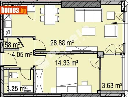Двустаен, 80m² - Апартамент за продажба - 119186559