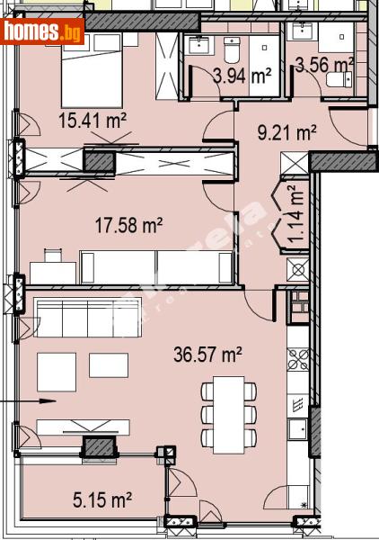 Тристаен, 137m² - Жк. Дружба 2, София - Апартамент за продажба - МИРЕЛА - 119186562