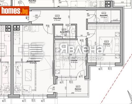 Тристаен, 89m² - Апартамент за продажба - 119186867