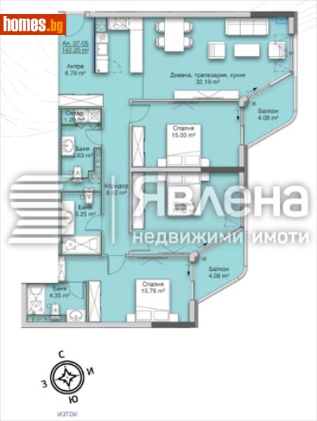 Четиристаен, 174m² - Кв. Кръстова Вада, София - Апартамент за продажба - ЯВЛЕНА - 119186935