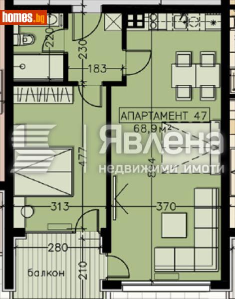 Двустаен, 82m² - Кв. Манастирски Ливади, София - Апартамент за продажба - ЯВЛЕНА - 119186976