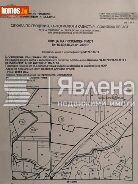 Парцел, 59583m² - Гр.Правец, Софийска - Парцел за продажба - ЯВЛЕНА - 119187265