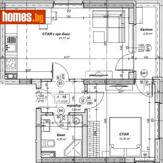Двустаен, 64m² - Апартамент за продажба - 119195936