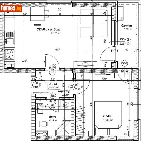 Двустаен, 64m² - Жк. Надежда 4, София - Апартамент за продажба - МИРЕЛА - 119195936