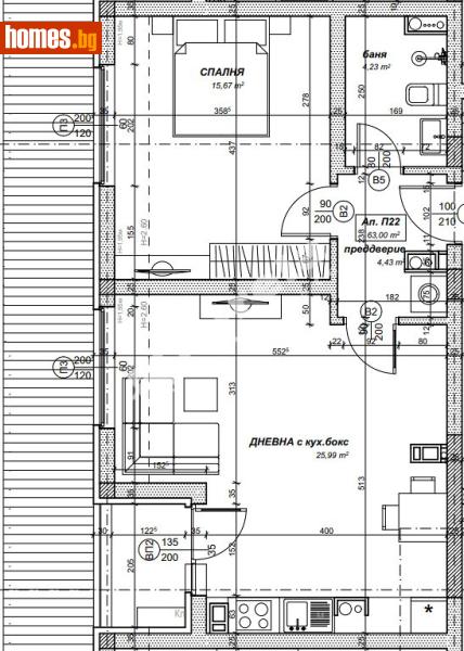 Двустаен, 71m² - Жк. Надежда 4, София - Апартамент за продажба - МИРЕЛА - 119195939