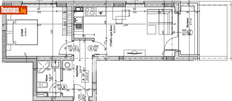 Двустаен, 62m² - Жк. Надежда 4, София - Апартамент за продажба - МИРЕЛА - 119195946