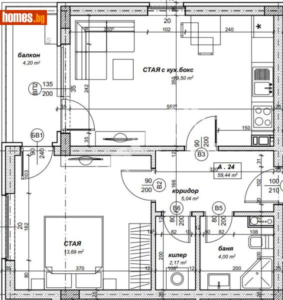 Двустаен, 67m² - Жк. Надежда 4, София - Апартамент за продажба - МИРЕЛА - 119195947
