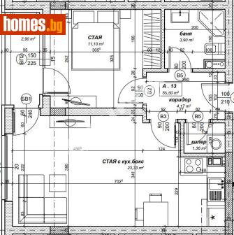 Двустаен, 63m² - Апартамент за продажба - 119195951