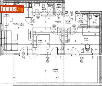 Тристаен, 121m² - Апартамент за продажба - 119195953