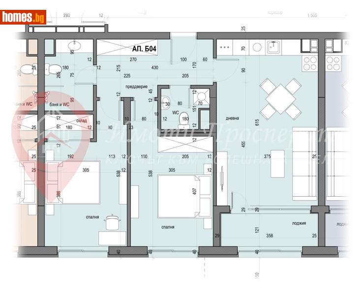 Тристаен, 102m² - Жк. Овча Купел, София - Апартамент за продажба - Имоти Просперити - 119231213