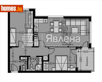 Тристаен, 103m² - Апартамент за продажба - 119252616