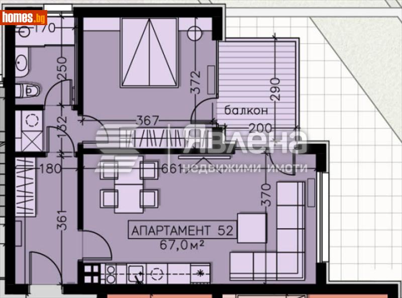 Двустаен, 79m² - Кв. Манастирски Ливади, София - Апартамент за продажба - ЯВЛЕНА - 119252619